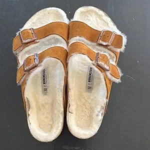 Birkenstock | Shoes | Fuzzy Birkenstocks Size 43 | Poshmark display picture 3